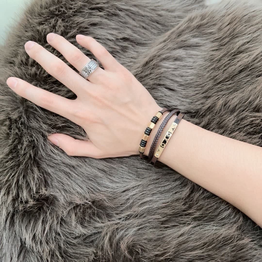 Louis Vuitton Leather Bracelet